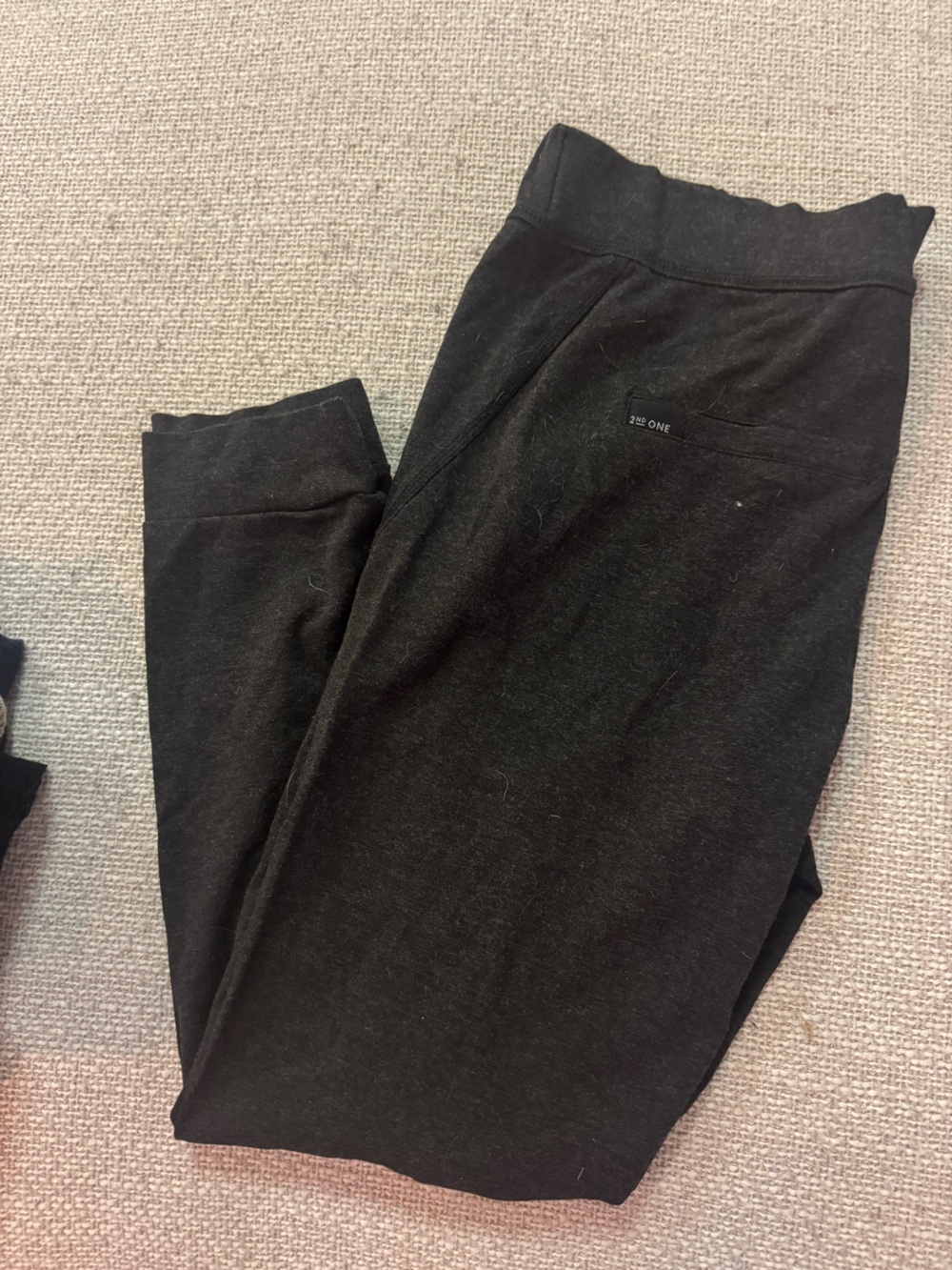 Black Cozy Sweatpants - Small Logo Tag
